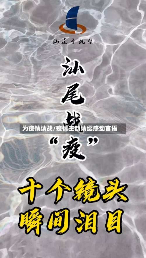 为疫情请战/疫情主动请缨感动言语-第2张图片