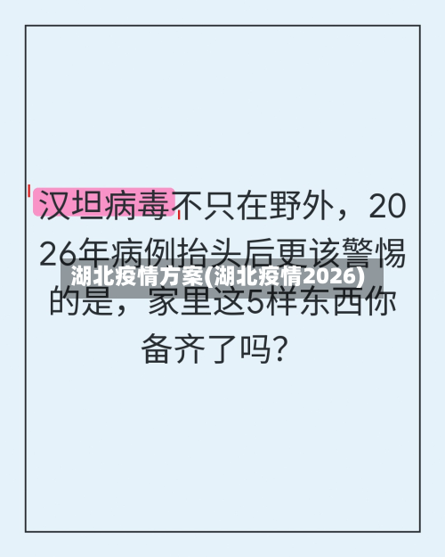 湖北疫情方案(湖北疫情2026)-第2张图片