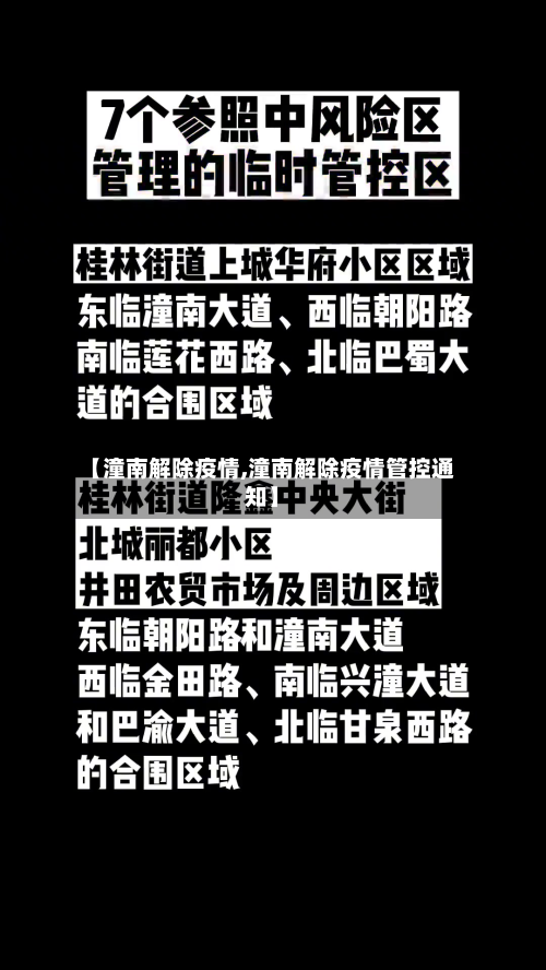 【潼南解除疫情,潼南解除疫情管控通知】