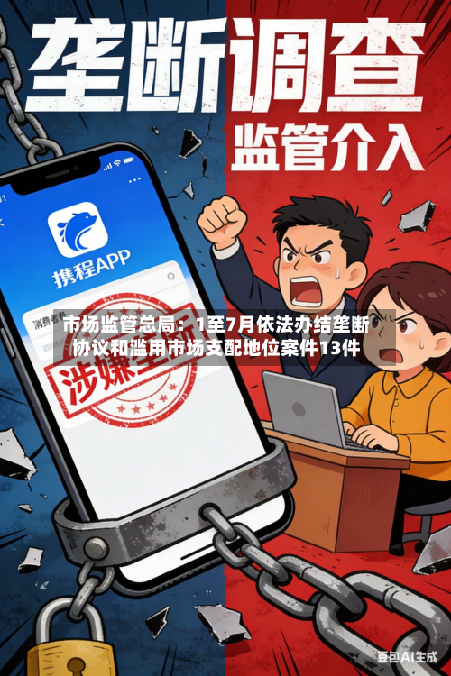 市场监管总局:1至7月依法办结垄断协议和滥用市场支配地位案件13件-第1张图片